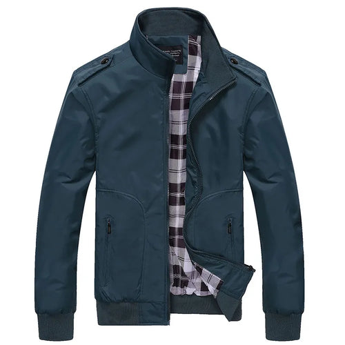 Spring Autumn Men's Bomber Jackets Casual Men Solid Colour