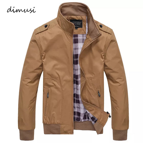 Spring Autumn Men's Bomber Jackets Casual Men Solid Colour
